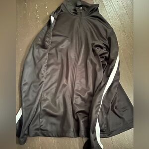 Men's Black Jacket with White Stripes